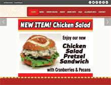 Tablet Screenshot of pretzelstop.com